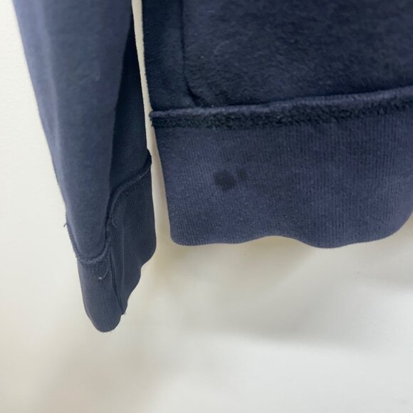 Hollister Y2k black blue layered sweatshirt zip up jacket medium - Picture 9 of 11